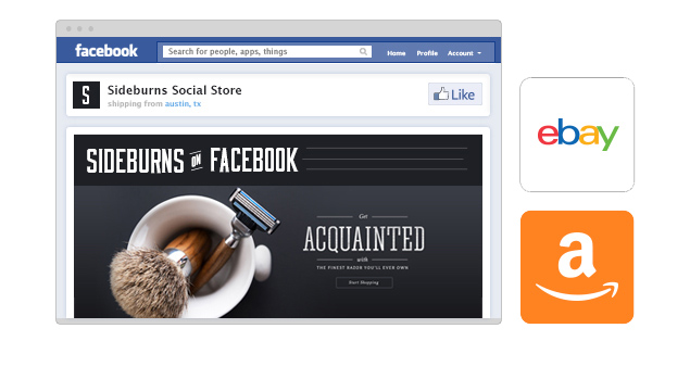 Free Facebook, eBay and Amazon integrations